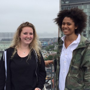 Art Worlds students Geneva Smith and Jeanelle Augustin visit the Whitney Museum of American Art at its new downtown home.